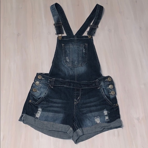 Wallflower Pants - ⭐️ S WALLFLOWER CUTE OVERALL JEAN SHORTS